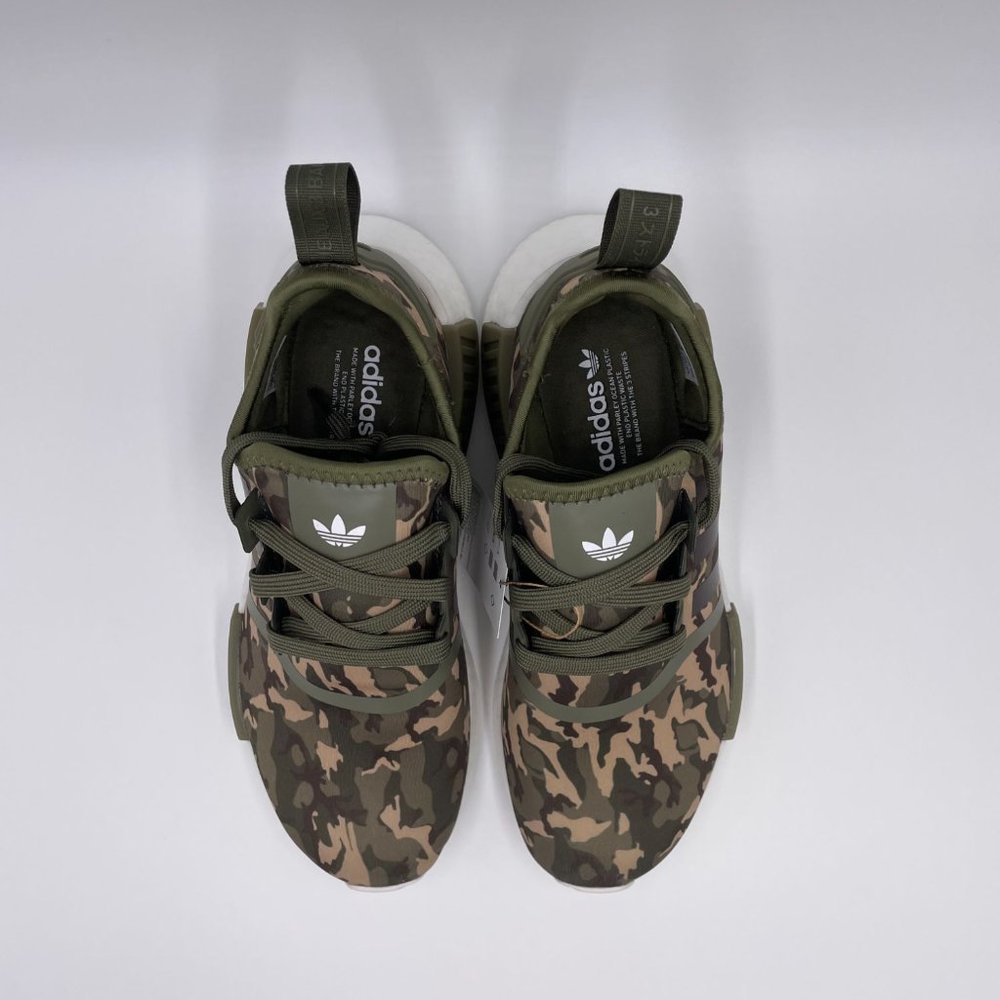 adidas NMD R1 Green Camouflage Womens Shoes - Picture 5 of 8